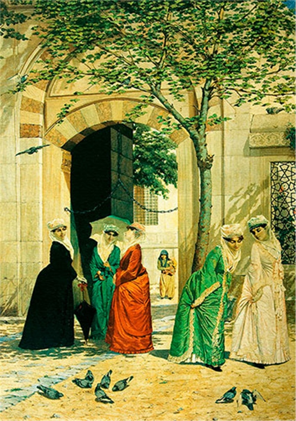 Camii Önündeki Kadınlar