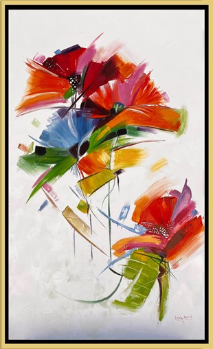 Çiçek tema yağlı boya tablolar