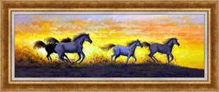 Günbatımı ve Atlar | Yağlı Boya TabloGünbatımı ve Atlar | Yağlı Boya Tablo | Kozaarts.comModern