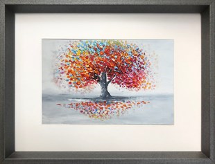 Renkli ağaç | Yağlı Boya TabloKüçük ebat tablolar