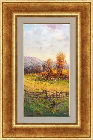 Sonbahar Koyunlar  | Yağlı Boya TabloKüçük ebat tablolar